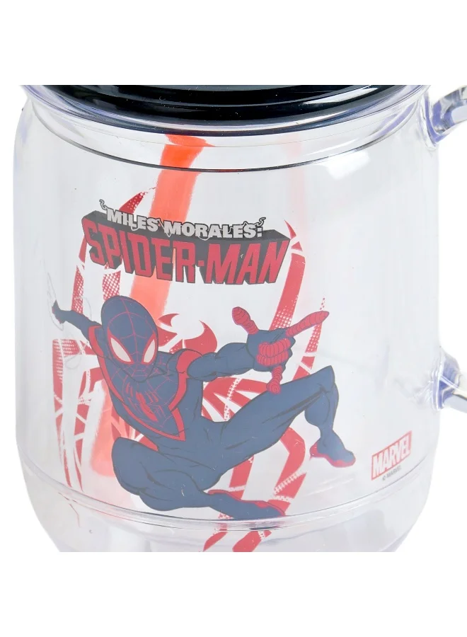 Marvel  Marvel Spiderman Drinking Jar With Straw  - 550ml for Men | Best Price UAE